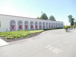 red hawk country painting on the student center